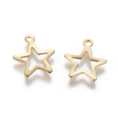 201 Stainless Steel Charms STAS-L233-046G-1