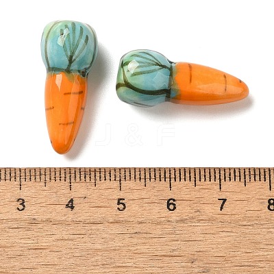Food Theme Handmade Porcelain Beads X-PORC-NH0001-02-1