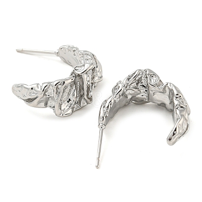 Brass Stud Earrings EJEW-K264-02P-1