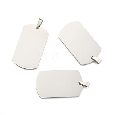 Tarnish Resistant 201 Stainless Steel Stamping Blank Tag Pendants STAS-O044-P122-1