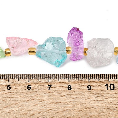 Raw Rough Natural Quartz Crystal Beads Strands G-Z131-J01-06-1