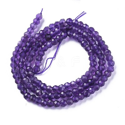 Natural Amethyst Beads Strands G-E560-Q03-1