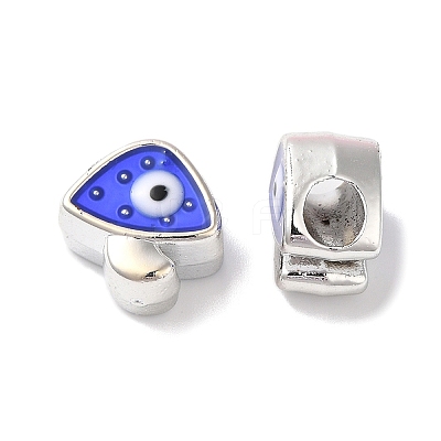 CCB Plastic Enamel European Beads CCB-G018-02H-1