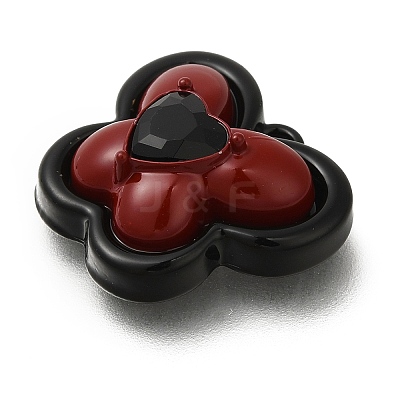 Red and Black Double Screen Alloy Pendants FIND-Z067-01B-04-1