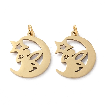 Ion Plating(IP) 304 Stainless Steel Pendants STAS-Q333-13G-1