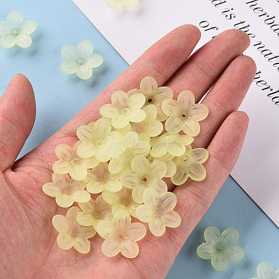 Frosted Acrylic Bead Caps MACR-S371-08A-728-1