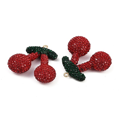 Alloy Clay Rhinestone Pendants LS-RB-P038-05B-G-1