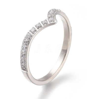 304 Stainless Steel Finger Rings RJEW-F110-06P-7-1
