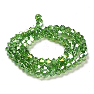 Transparent Electroplate Glass Beads Strands LS-EGLA-A039-T2mm-B03-1