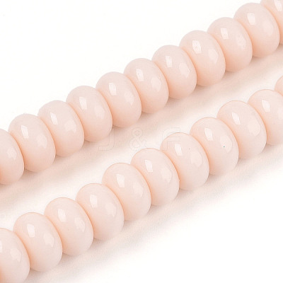 Opaque Spray Painted Glass Beads X-GLAA-ZX008-8mm-18H-1