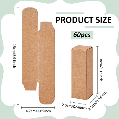 Folding Kraft Paper Lipstick Packaging Boxes CON-WH0092-74C-1