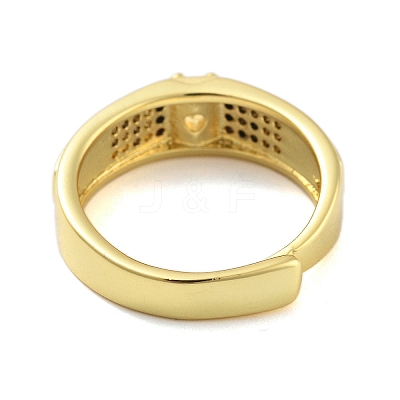 Clear Cubic Zirconia Adjustable Rings RJEW-L120-019G-1
