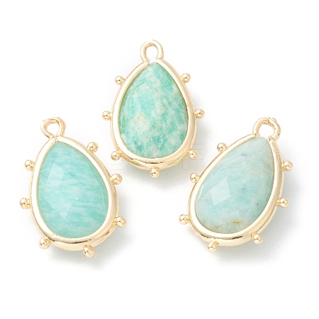 Natural Amazonite Pendants G-B009-02G-D-1