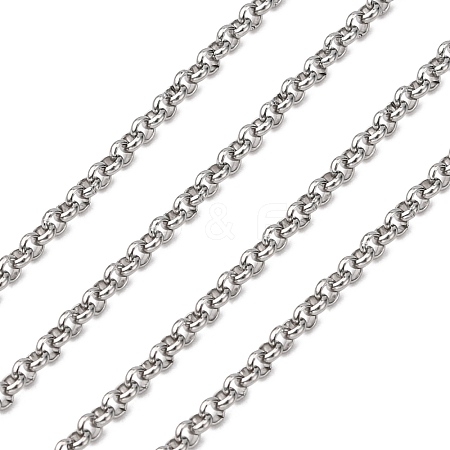 304 Stainless Steel Rolo Chains STAS-O076-01-1