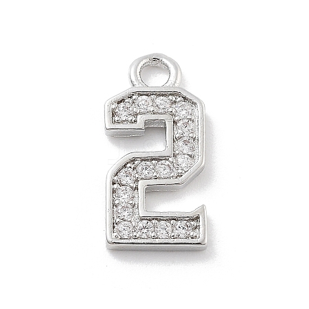 Brass Micro Pave Clear Cubic Zirconia Pendants LS-ZIRC-I067-02C-1