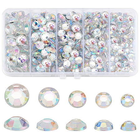 430pcs 5 Styles Plastic Cabochons FIND-PH0021-48B-1