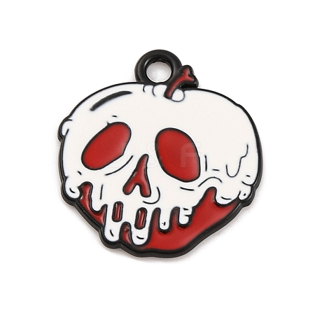 Halloween Theme Alloy Enamel Pendants ENAM-N056-225B-EB-1