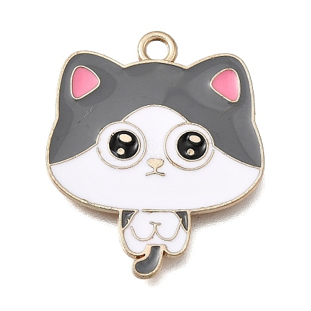 Alloy Enamel Pendants FIND-E047-02KCG-03-1