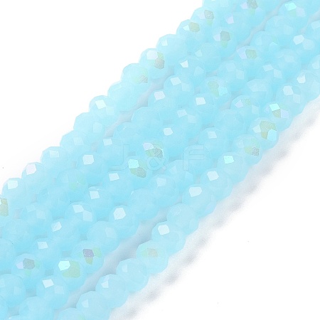 Electroplate Glass Beads Strands EGLA-A044-J6mm-L04-1