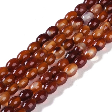 Natural Red Agate Beads Strands G-NH0011-I01-02-1