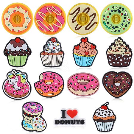 15Pcs 15 Styles PVC Plastic Beads SIL-SZ0002-03-1