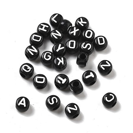 Opaque Acrylic Beads OACR-D282-01B-1