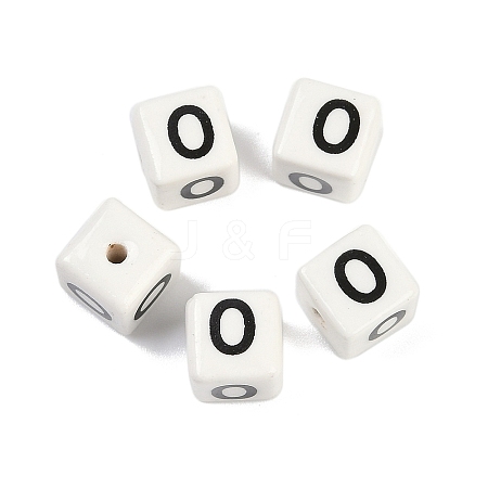 Porcelain Beads PORC-R003-08O-1