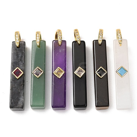Natural Mixed Stone Pendants GG-CBA51ED-01G-1