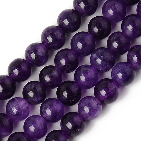 Natural Quartz Beads Strands G-R479-6mm-07-1