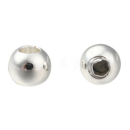 PVD Vacuum Plating Brass Round Spacer Beads X-KK-I601-3mm-S-RS-1