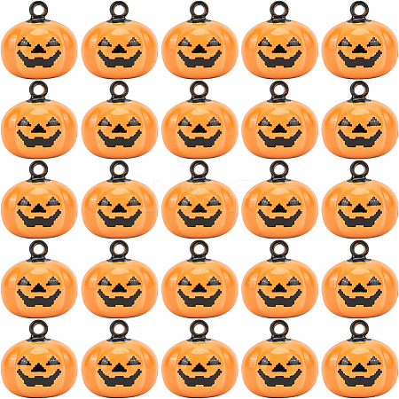 20Pcs Halloween Pumpkin Bell  KKB-GF0001-01-1