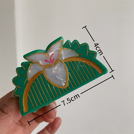 Flower Acetate Claw Hair Clips PW-WGF2101-01-1