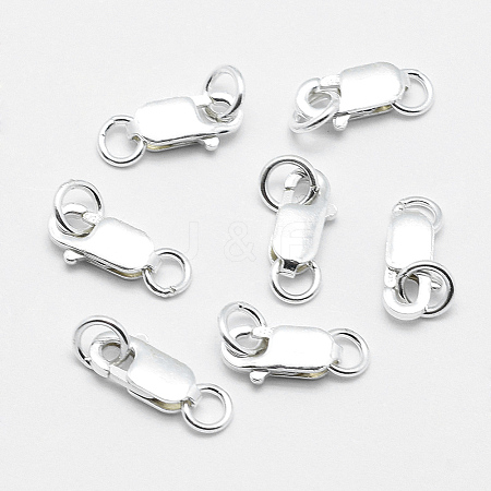 925 Sterling Silver Lobster Claw Clasps STER-G019-05-8mm-1