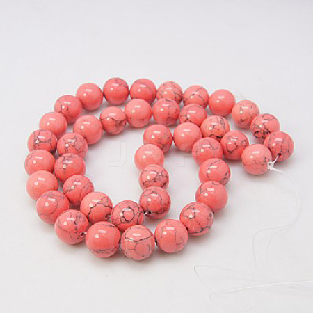 Synthetic Turquoise Beads Strands X-TURQ-H038-10mm-XXS18-1