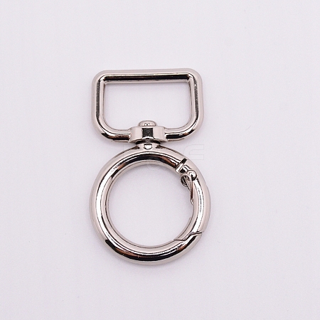 Zinc Alloy Swivel Clasps PALLOY-WH0071-02P-1