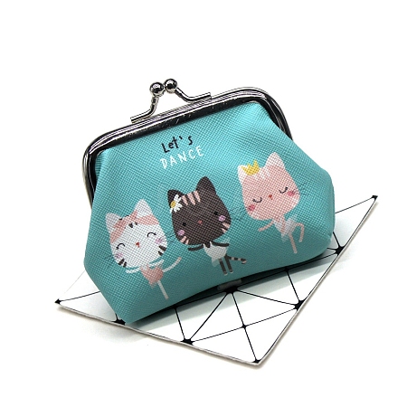 Cute Cat PU Leather Wallets ANIM-PW0002-30B-1
