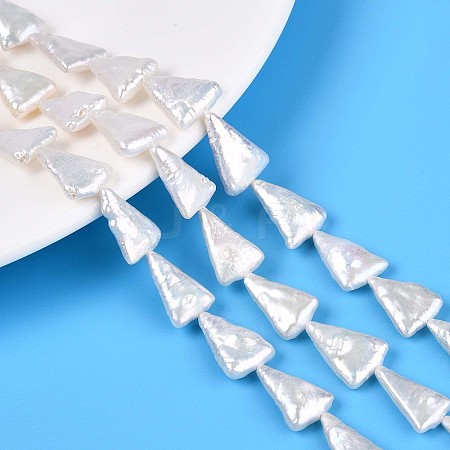 Natural Baroque Pearl Keshi Pearl Beads Strands PEAR-N021-18-1
