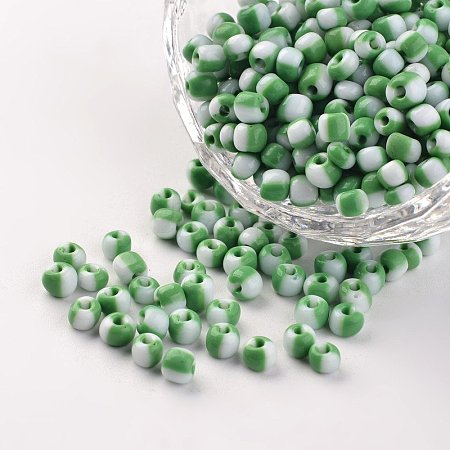 6/0 Opaque Colours Seep Glass Beads SEED-M006-A20-1