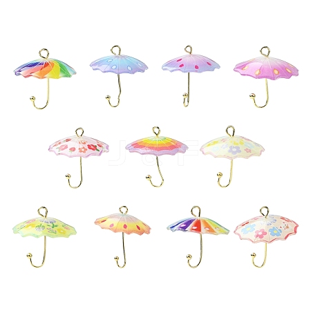 12Pcs 12 Style Acrylic Pendants KK-CJ0003-34-1