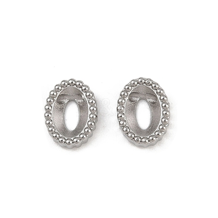 304 Stainless Steel Rhinestone Cabochon Settings STAS-G356-04P-05-1