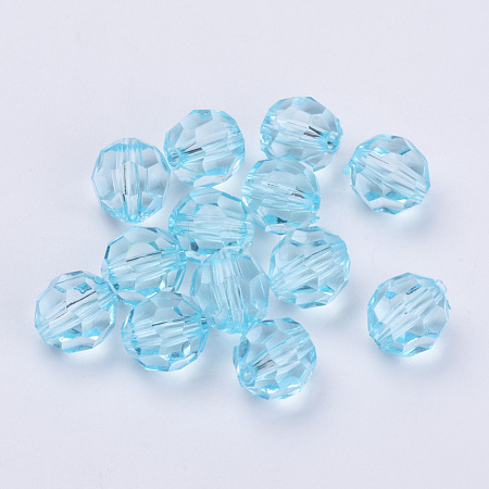 Transparent Acrylic Beads TACR-Q257-10mm-V38-1