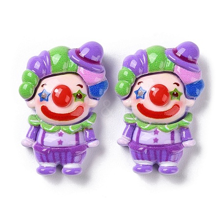 Funny Opaque Resin Cabochons RESI-Z010-01B-1