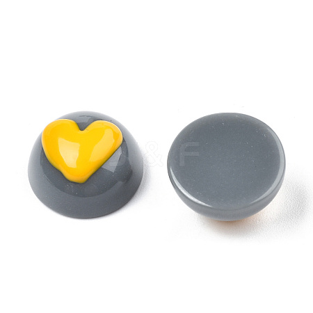 Opaque Resin Enamel Cabochons CRES-N031-014-1