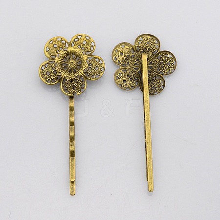 Vintage Iron Hair Bobby Pin Findings IFIN-J039-14AB-NF-1