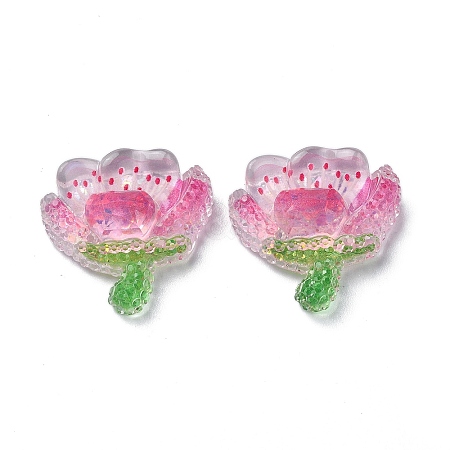 Transparent Epoxy Resin Decoden Cabochons X1-CRES-I030-16B-1