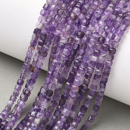 Natural Amethyst Beads Strands G-Z160-B01-3x3mm-01-1