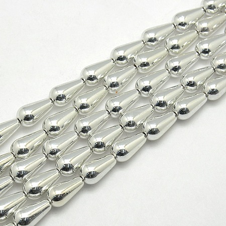 Electroplate Non-magnetic Synthetic Hematite teardrop X-G-L190-07A-1