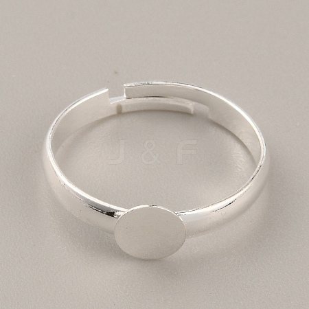 Adjustable Brass Finger Rings Components KK-WH0054-22B-S-1