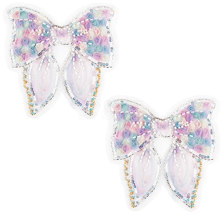 Polyester & Resin Thread Sew On Patches PATC-WH20007-08-1