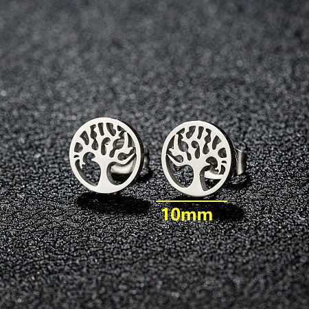 201 Stainless Steel Stud Earrings FS-WGB18B1-26-1